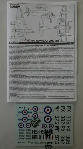 Special Hobby De Havilland DH. 103 Hornet F.Mk.3/4-1:72-SH72054-Modellflieger-OVP-0816