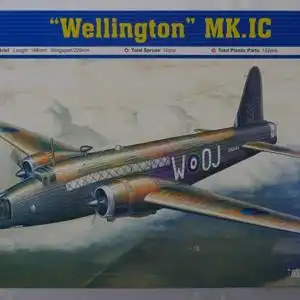 Trumpeter "Wellington" MK.IC-1:72-01626-Modellflieger-Bauteile versiegelt-OVP-0801