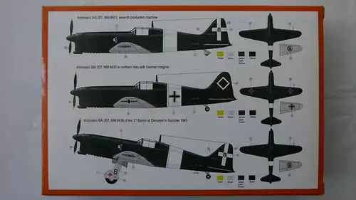 RS Models Ambrosini SAI 207-1:72-92036-Modellflieger-OVP-0785