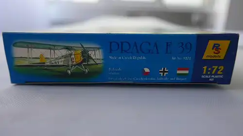 RS Models Praga E 39-1:72-9202-Bauteile versiegelt-Modellflieger-OVP-0783