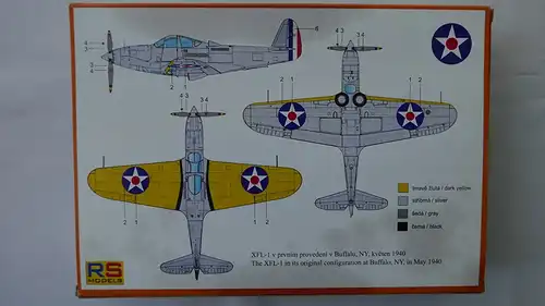 RS Models XFL-1 Airabonita American navy fighter-1:72-92074-Modellflieger-OVP-0782