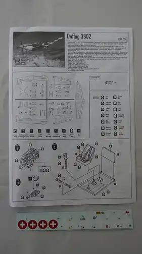 RS Models Doflug 3802 Swiss fighter from WW II-1:72-92088-Modellflieger-OVP-0781