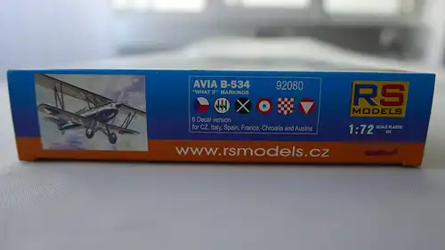 RS Models Avia B-534 in "What If" Markings-1:72-92080-Modellflieger-OVP-0780