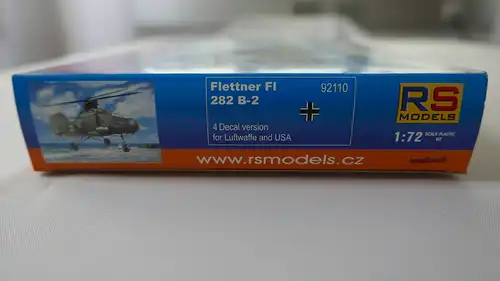 RS Models Flettner FI 282 B-0/B-2 German Helicopter from WW II-1:72-92110-Modellflieger-OVP-0771