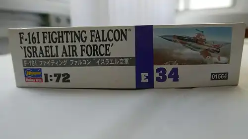 Hasegawa F-16I Fighting Falcon `Israeli Air Force´-1:72-01564 (E34)-Modellflieger-OVP-0753