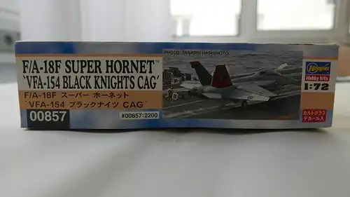 Hasegawa F/A-18F Super Hornet `VFA-154 Black Knights CAG´-1:72-00857-Modellflieger-OVP-0748