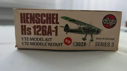 Airfix Henschel Hs 126A 1-1:72-03028-7-2 Bausätze-Modellflieger-1 OVP-0738