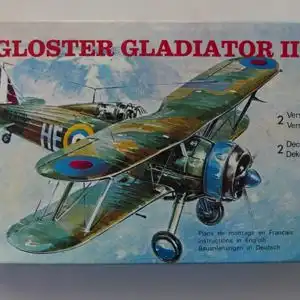 Heller Gloster Gladiator II-1:72-153-Modellflieger-OVP-0722