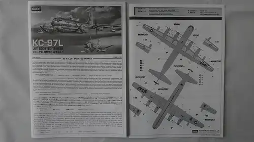 Academy KC-97L Jet Boosted Tanker-1:72-Bauteile versiegelt-Modellflieger-OVP-0708