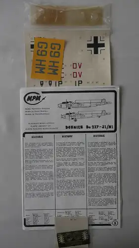 MPM Dornier DO 217 N-1/J Vacuform Kits-1:48-48015-Modellflieger-OVP-0699