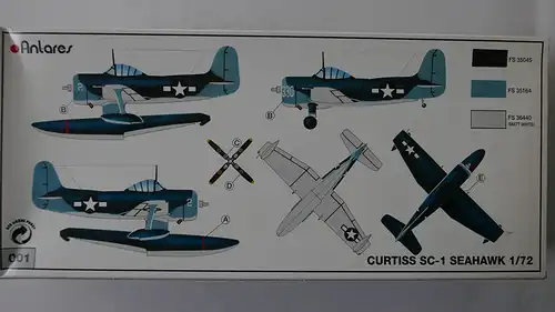 Antares Curtiss SC-1 Seahawk-1:72-001-Modellflieger-OVP-0697