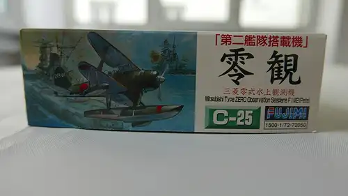 Fujimi Mitsubishi Type Zero Observation Seaplane F1M2 (Pete)-1:72-C 25-Bauteile versiegelt-Modellflieger-OVP-0692