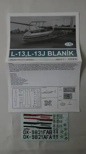 AZ Model L-13J/L13 Blaník-1:72-AZCZ4-Modellflieger-OVP-0686