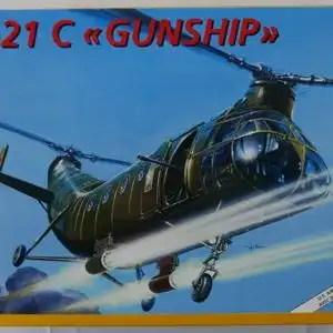 Italeri H-21 C "Gunship"-1:72-1203 und H-21 Shawnee Flying Banana-1:72-007-Modellflieger-0615