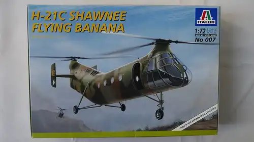 Italeri H-21 C "Gunship"-1:72-1203 und H-21 Shawnee Flying Banana-1:72-007-Modellflieger-0615