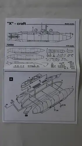 Pavla Models "X"-craft-1:72-72068 und U72-91 Weapon set für X-craft-1:72-OVP-0648