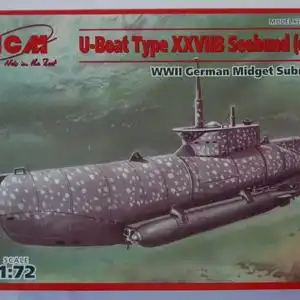 ICM U-Boat Type XXVIIB Seehund (early)-1:72-S.006-U-Boot-Kriegsmarine-OVP-0645