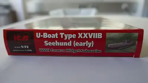 ICM U-Boat Type XXVIIB Seehund (early)-1:72-S.006-U-Boot-Kriegsmarine-OVP-0645