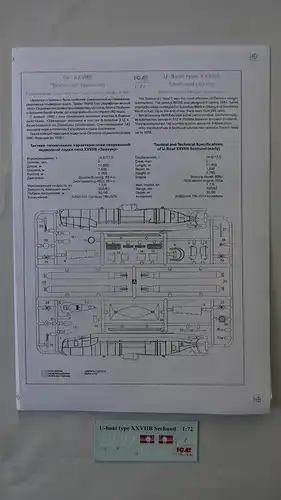 ICM U-Boat Type XXVIIB Seehund (early)-1:72-S.006-U-Boot-Kriegsmarine-OVP-0645