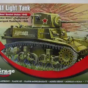 Mirage Hobby M3A1 Light Tank "Kubishev" Soviet Union 1942-1:72-726074-Militärfahrzeug-OVP-0632