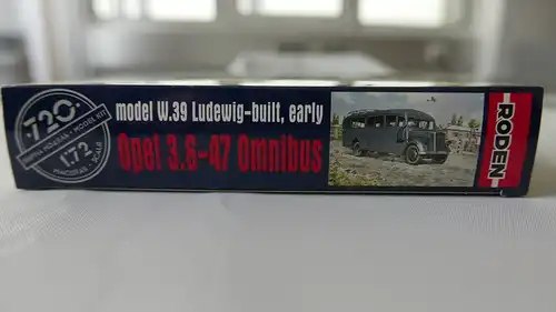 Roden Opel 3.6-47 Omnibus W.39 Ludewig-built early-1:72-720-Militärfahrzeug-OVP-0622