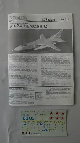 Italeri Dragon Fencer C Sukhoi SU-24-1:72-No 019-Modellflieger-OVP-0602