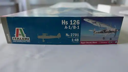 Italeri Hs 126 A-1/B-1-1:48-2701-Modellflieger-OVP-0595