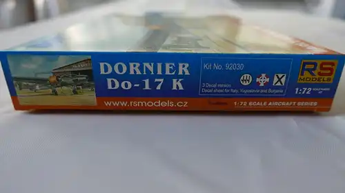 RS Models Dornier Do-17 K Early Version-1:72-92030-Modellflieger-OVP-0591