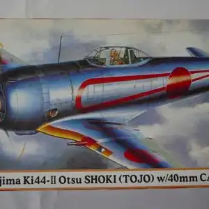 Hasegawa Nakajima Ki44-II Otsu Shoki (Tojo) w/40mm Cannon-1:72-00037-Modellflieger-OVP-0576