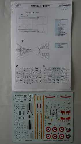 Eduard Mirage III C-1:48-8495-Weekend Edition-Modellflieger-OVP-0568
