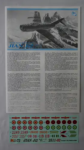 Dragon Jian Ji2-1:72-2511-Modellflieger-OVP-0561