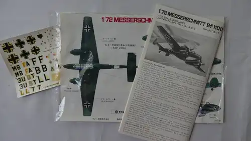 Fujimi Messerschmitt Bf 110 D-1:72-7A17-Modellflieger-OVP-0525