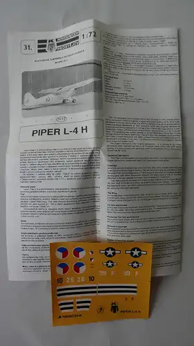 Kovozavody Prostejov Piper L-4H-1:72-31-Modellflieger-OVP-0517