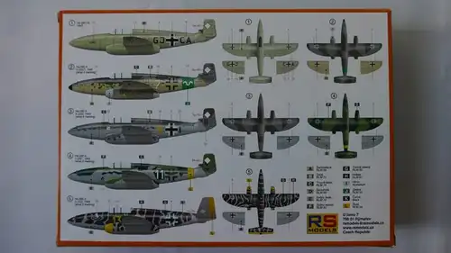 RS Models Heinkel He-280 V2-1:72-92150-Modellflieger-OVP-0511