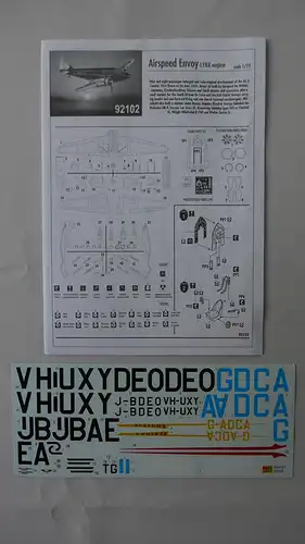 RS Models Airspeed Envoy British airliner-1:72-92102-Modellflieger-OVP-0509