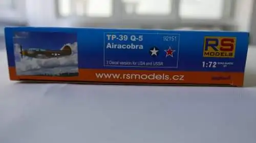 RS Models TP-39 Q-5 Airacobra-1:72-92151-Modellflieger-OVP-0506