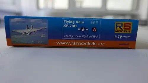 RS Models XP-79B Flying Ram-1:72-92111-Modellflieger-OVP-0505