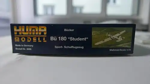 Huma Modell Bücker Bü 180 "Student"-1:72-3008-Modellflieger-OVP-0495
