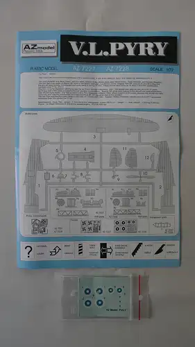 AZ model, V.L. Pyry "Post war"-1:72-7228-Modellflieger-OVP-0484