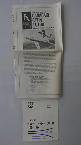 Hobby Craft Canadair CT114 Tutor-1:72-HC1362-Modellflieger-OVP-0481