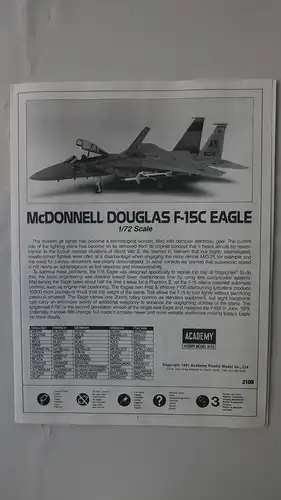 Academy McDonnell Douglas F-15C Eagle-1:72-2108-Modellflieger-OVP-0469