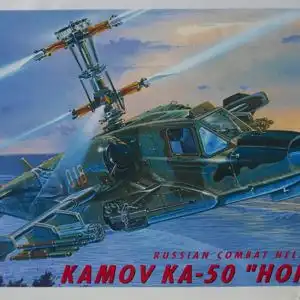 Italeri Kamov Ka-50 Hokum Russian Combat Helicopter-1:72-031-Modellflieger-OVP-0466
