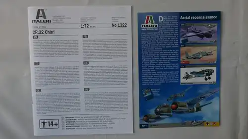 Italeri CR.32 "Chirri"-1:72-1322-Modellflieger-OVP-0455
