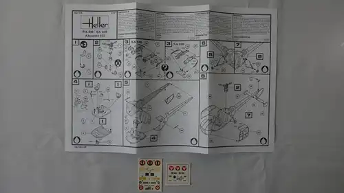 Heller SA 316/319 Alouette III-1:72-225-Modellflieger-Helicopter-OVP-0442