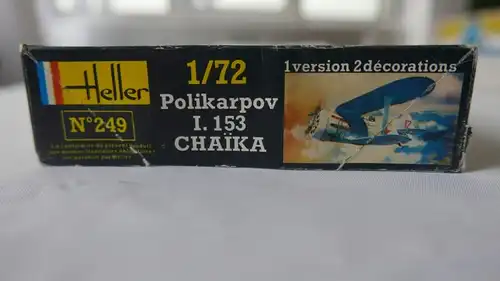 Heller Polikarpov I.153 Chaika-1:72-249-Modellflieger-OVP-0441