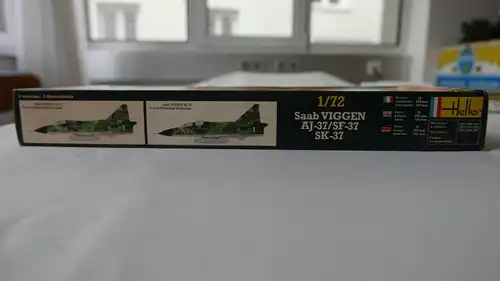 Heller Saab Viggen AJ-37/SF-37/SK-37-1:72-256-Modellflieger-OVP-0435