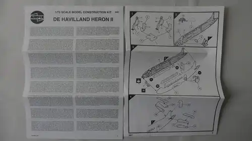 Airfix D.H. Heron II-Jersey Airlines-1:72-03001-Modellflieger-OVP-0433