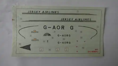 Airfix D.H. Heron II-Jersey Airlines-1:72-03001-Modellflieger-OVP-0433