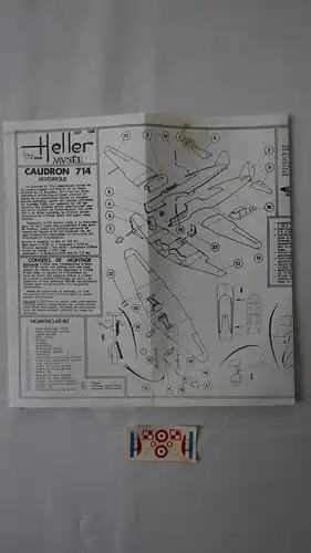 Heller Caudron C.714-1:72-218-Modellflieger-OVP-0430