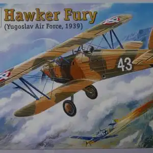 Amodel, Hawker Fury (Yugoslav Air Force, 1939)-1:72-72140-Modellflieger-OVP-0418